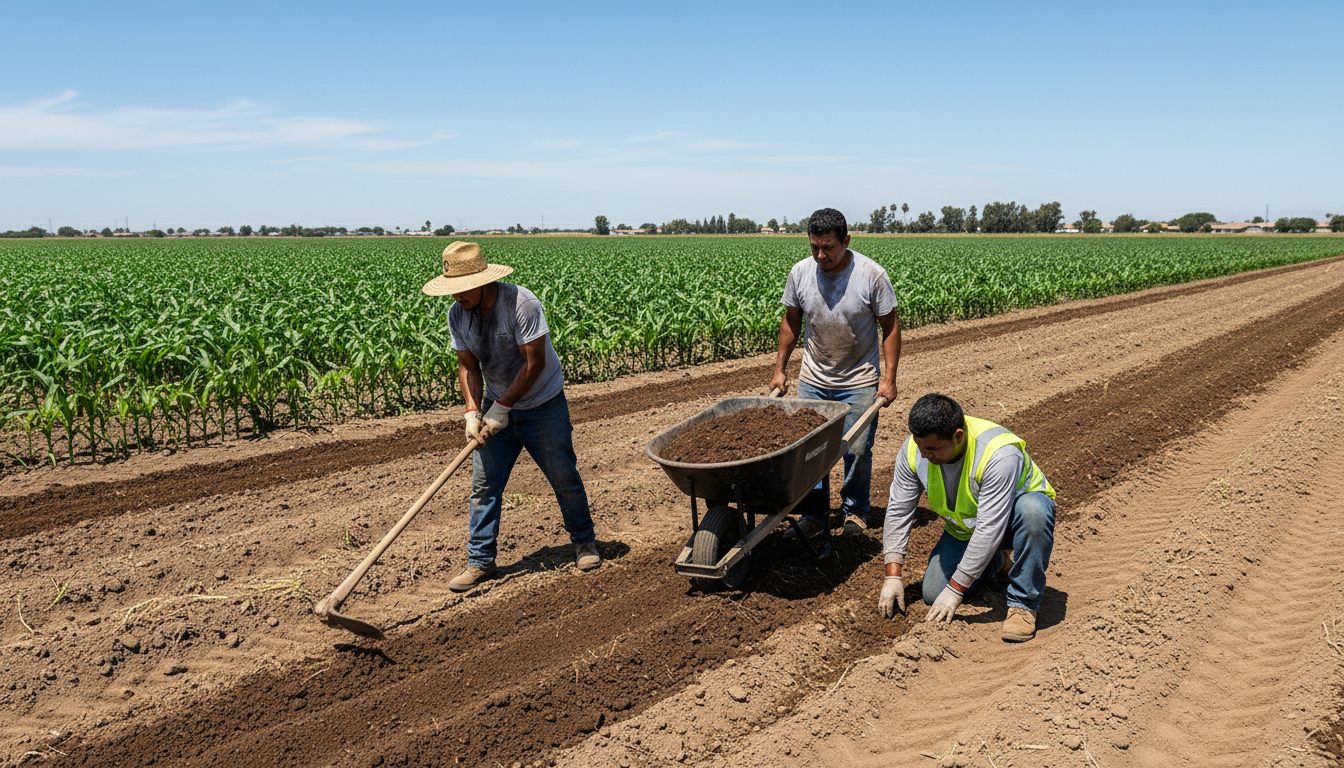 Working in the field